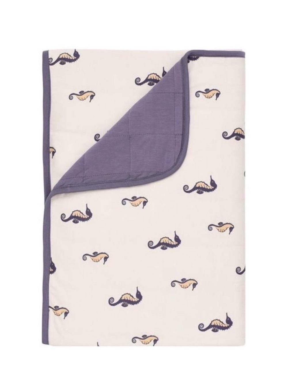 Kyte Baby Seahorse Toddler Blanket Retired Print Rare
